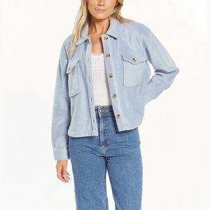 Thread and Supply Fleece Cropped Shacket